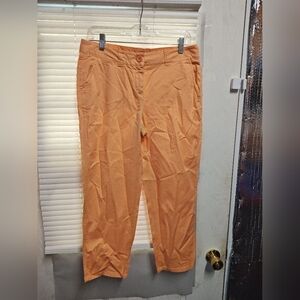Crown & Ivy Men's Bright Orange Chinos
